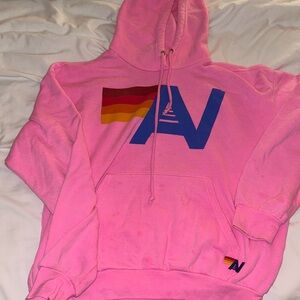 Neon Pink Aviator Nation Hoodie